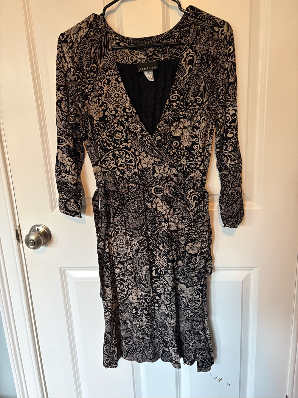 Y2K, Paisley, Boho Athleta Paisley False Wrap Dress